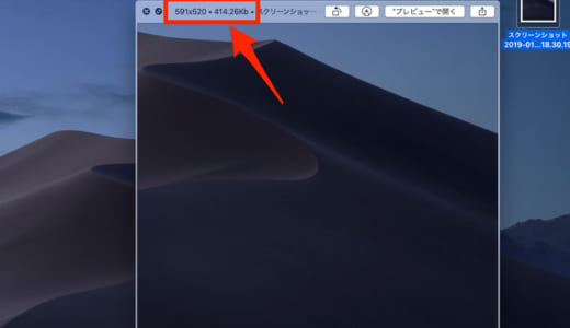 【Mac Mojave qlImageSize】クイックルックのタイトルバーにファイル容量を表示する